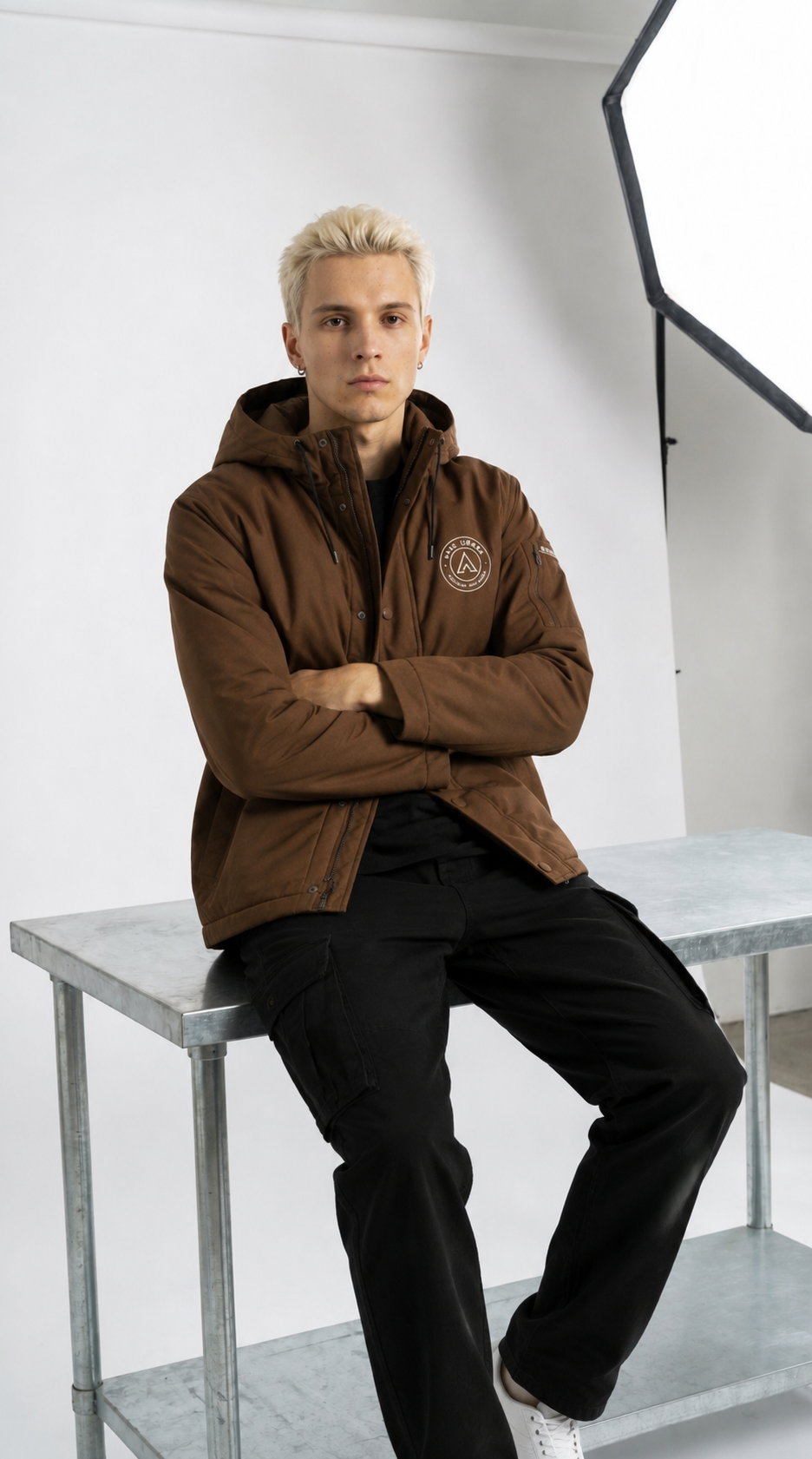 Khaki Drift Hoodie