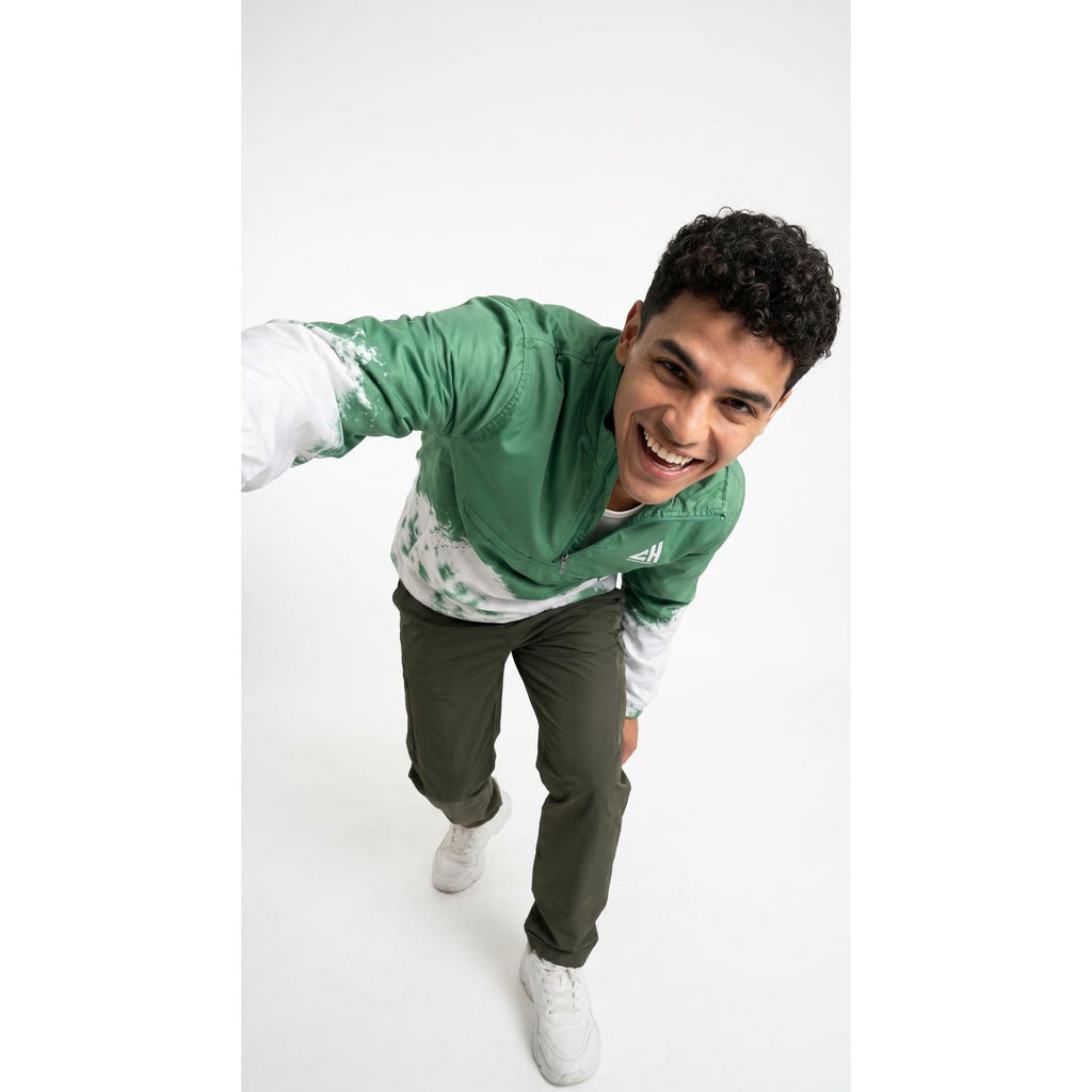 Ocean Crest Anorak-Forest Green Pullover