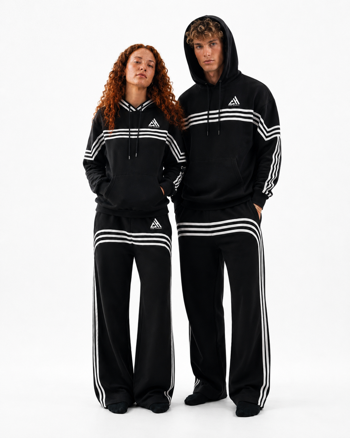 Urban Velocity Stripe Tracksuit Set