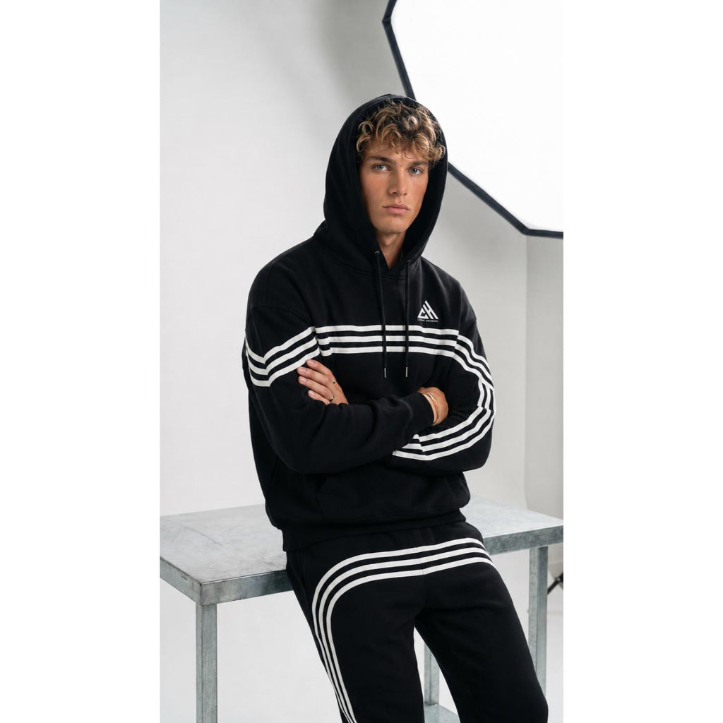 Urban Velocity Stripe Pullover Hoodie Unisex