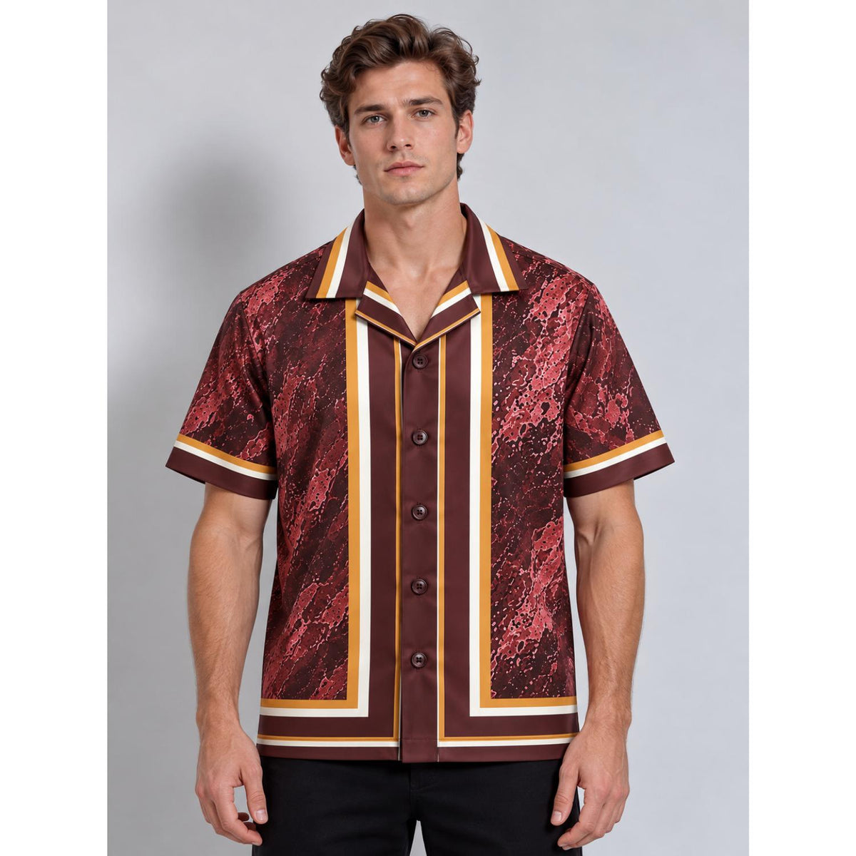 Velouris Cuban Collar  Shirt