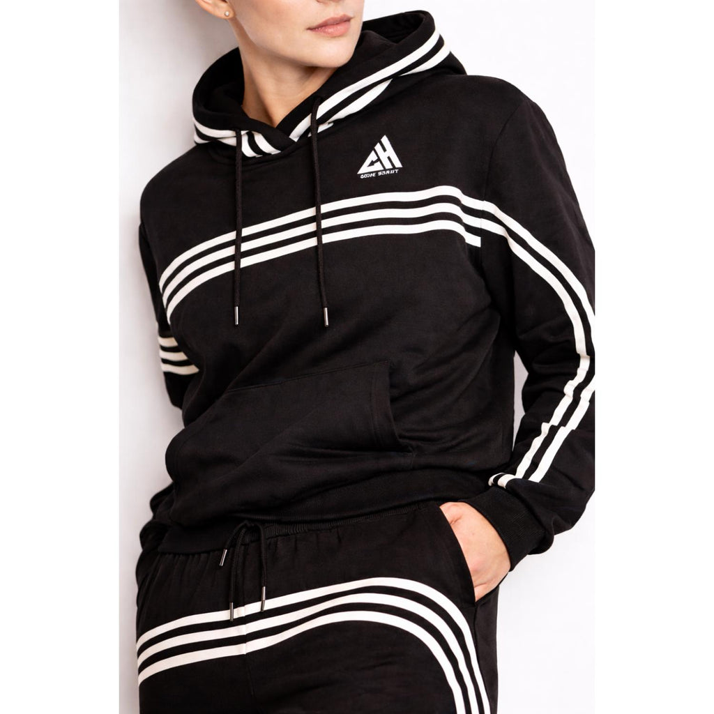 Urban Velocity Stripe Pullover Hoodie Unisex