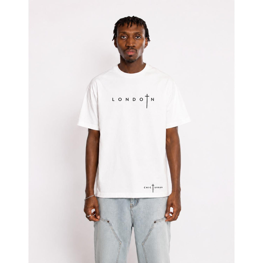 London Grace Oversized White T-Shirt
