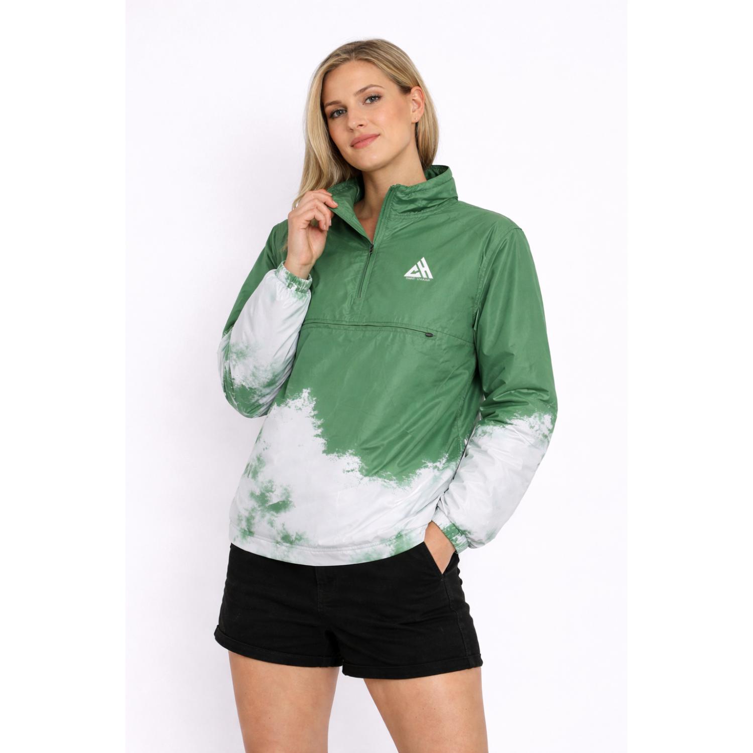 Ocean Crest Anorak-Forest Green Pullover
