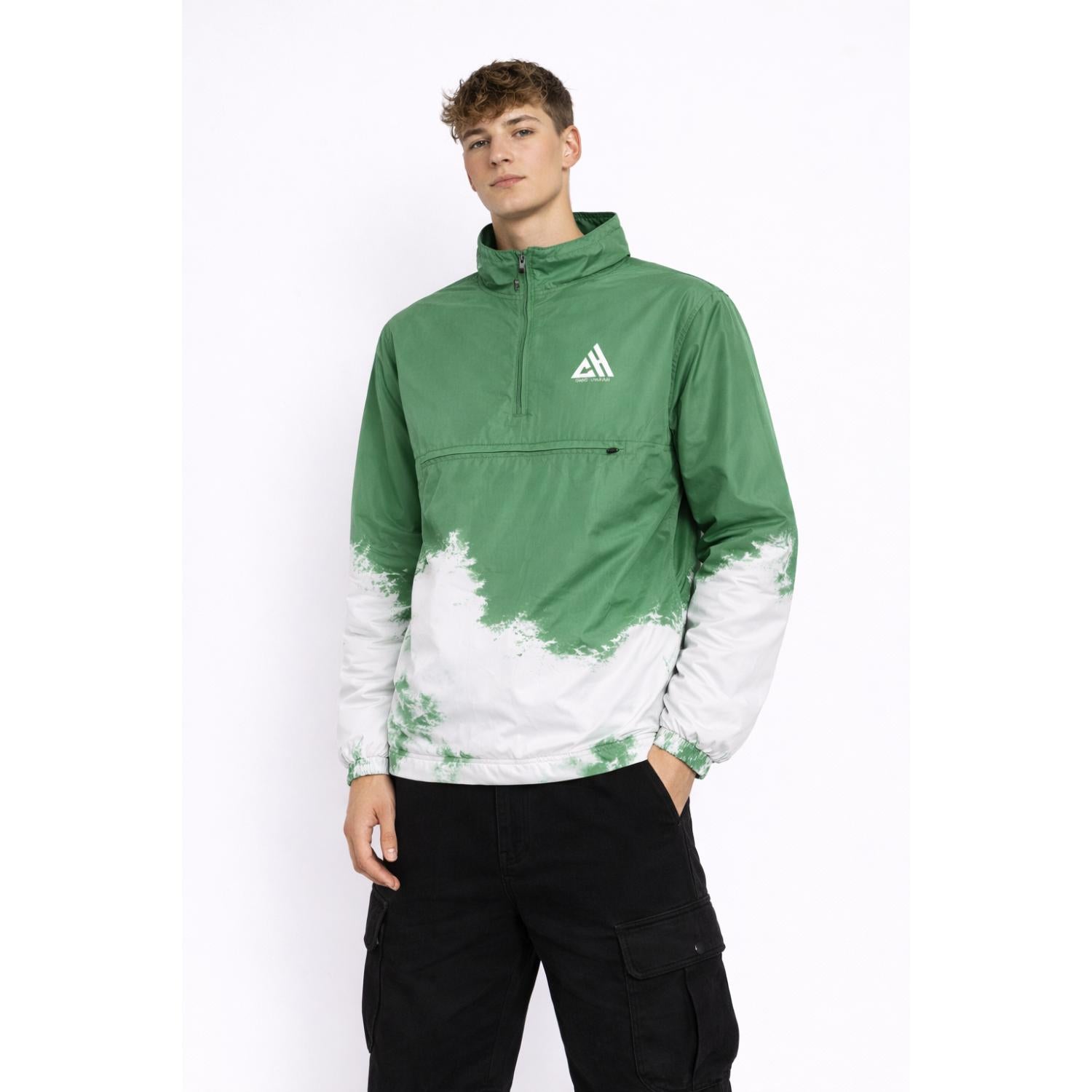Ocean Crest Anorak-Forest Green Pullover
