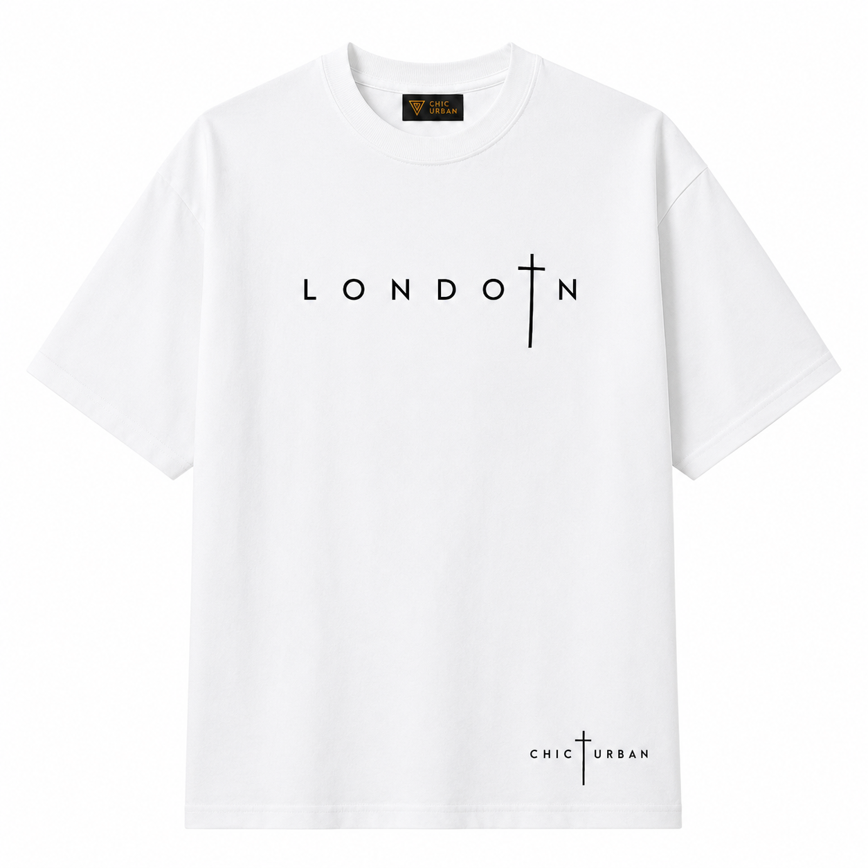 London Grace Oversized White T-Shirt