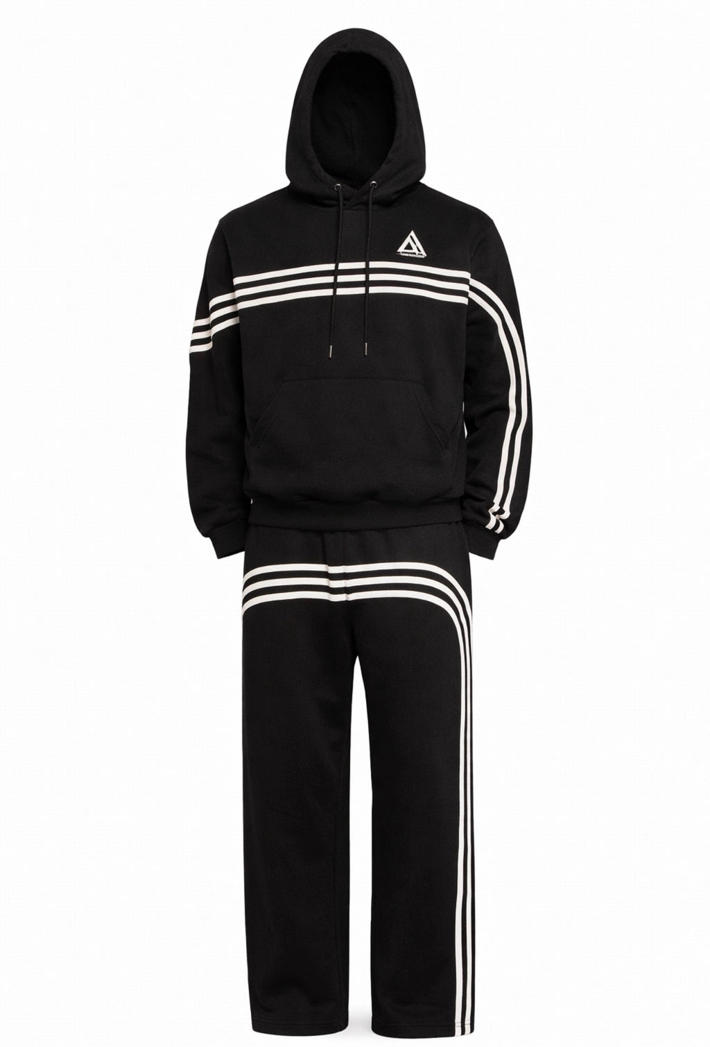 Urban Velocity Stripe Tracksuit Set