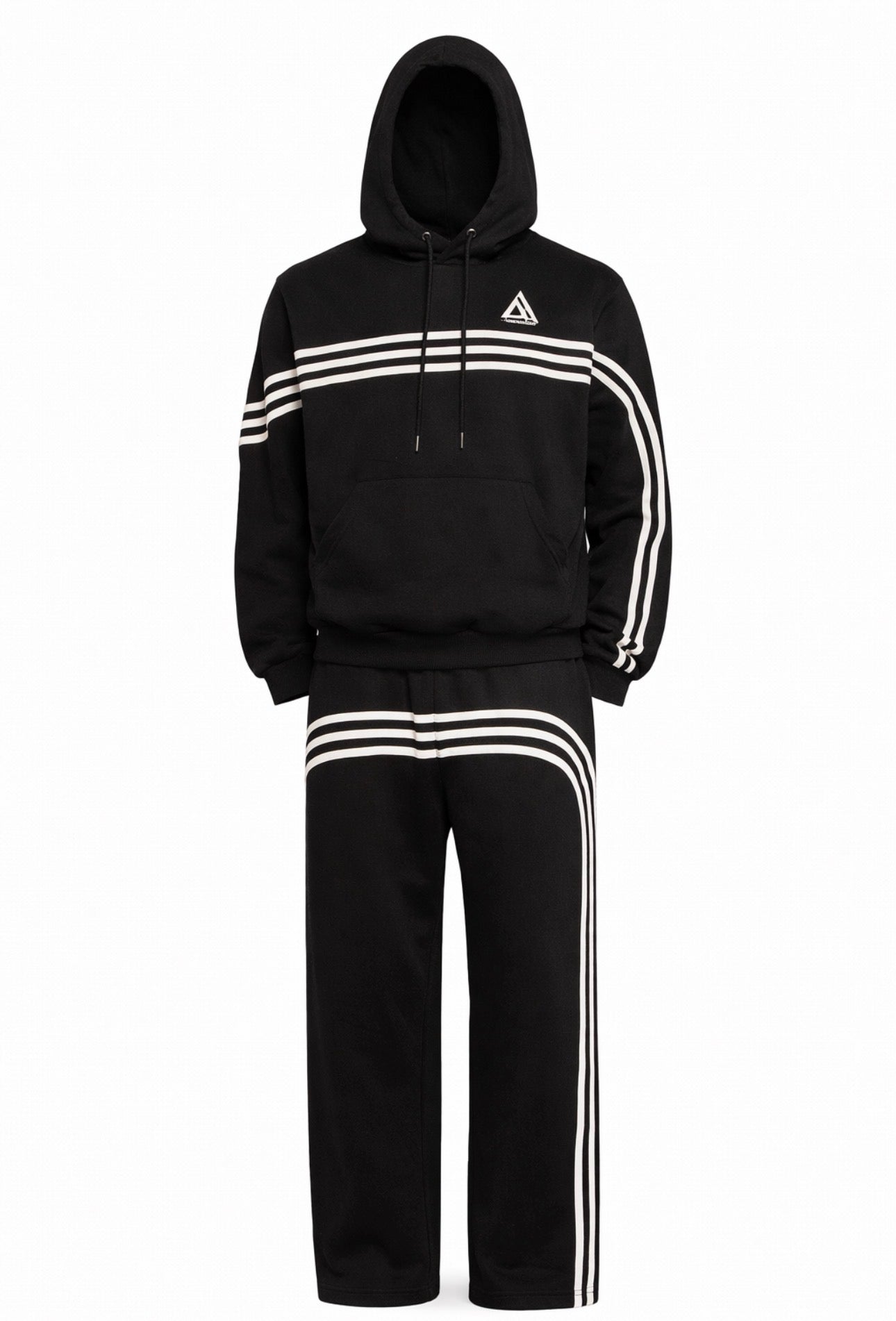Urban Velocity Stripe Tracksuit Set