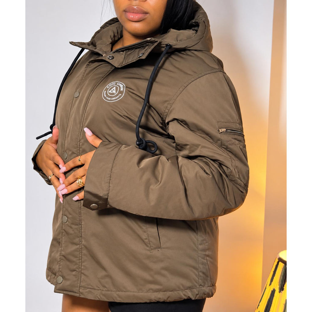 Northline Unisex Hooded Jacket – Khaki