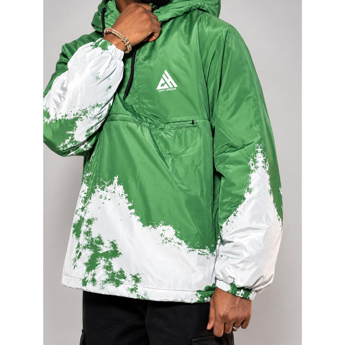 Tideway Unisex Half-Zip Hoodie – Forest Green