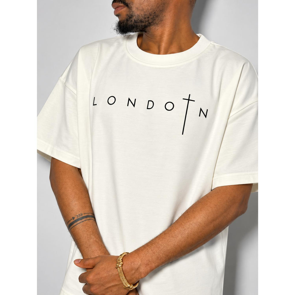 London Grace Oversized Off-white T-Shirt