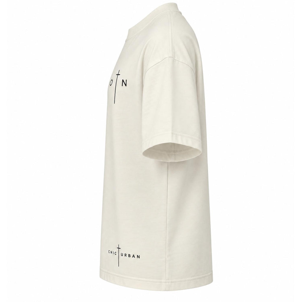 London Grace Oversized Off-white T-Shirt