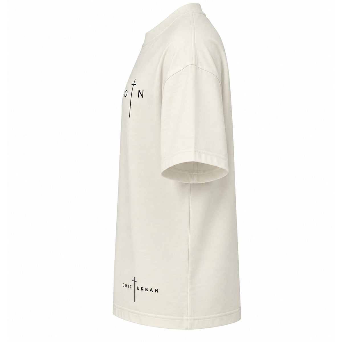 London Grace Oversized Off-white T-Shirt