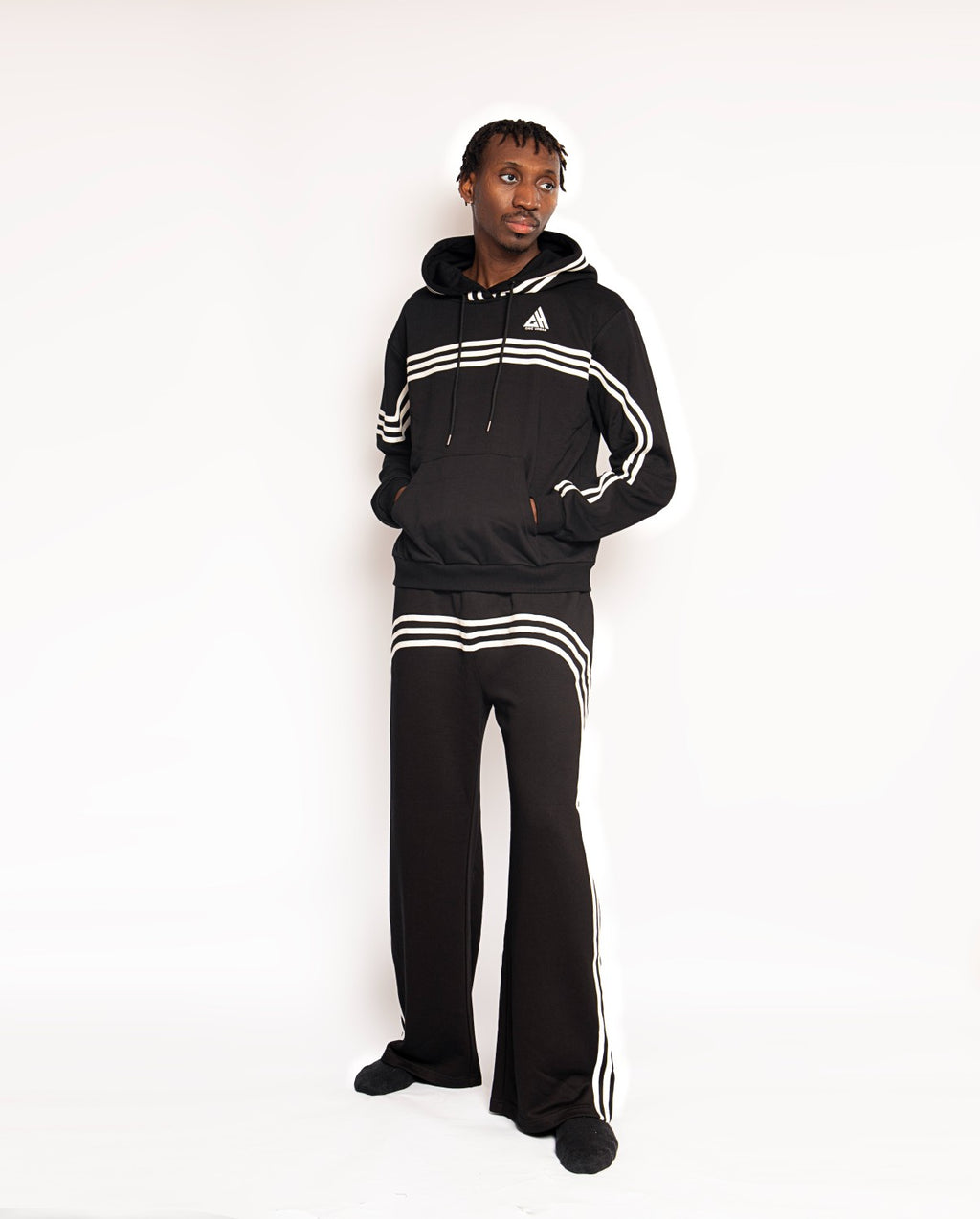 Urban Velocity Stripe Tracksuit Set