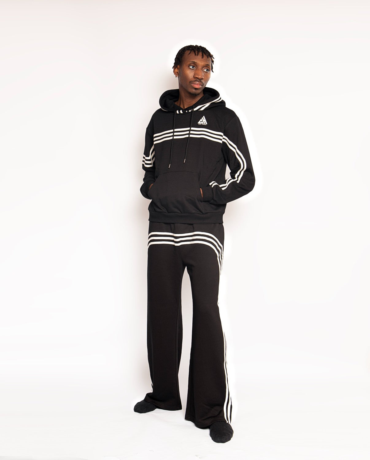 Urban Velocity Stripe Tracksuit Set