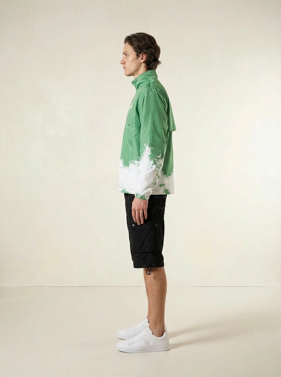 Ocean Crest Anorak-Forest Green Pullover